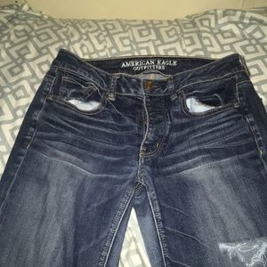 American Eagle outfitters dark blur jeans